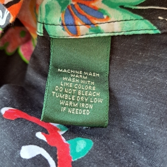 Ralph Lauren floral Unisex Blouse 3/4 sleeve multicolor top - Picture 8 of 13